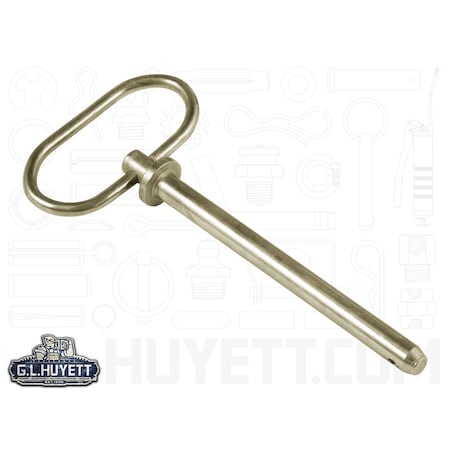 Huyett Hitch Pin Rnd Handle 3/8 x 4 ZY HP-0375-4000R
